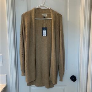 NWT Universal Thread Tan Cardigan Sweater
